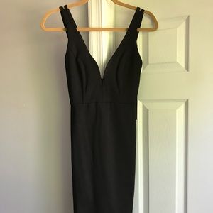 Lulus “Gracefully Yours” black dress